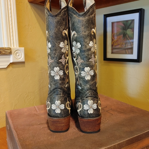 NIB Ladies Circle G Cowboy Boots Size 8.5 - Picture 4 of 6